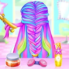 Скачать Braided Hair Salon Girls Games — Модификация Безлимитные деньги и всё открыто