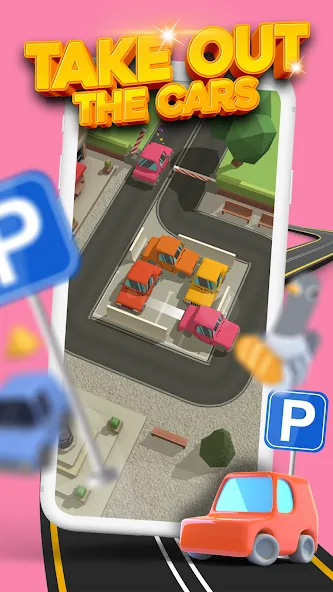 Скачать Parking Jam 3D (Мод: Без рекламы и все машины открыты) на Андроид — скриншот 1 Скачать Parking Jam 3D (Мод: Без рекламы и все машины открыты) на Андроид — скриншот 1