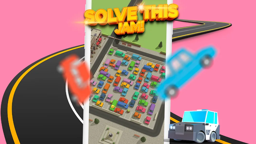 Скачать Parking Jam 3D (Мод: Без рекламы и все машины открыты) на Андроид — скриншот 5 Скачать Parking Jam 3D (Мод: Без рекламы и все машины открыты) на Андроид — скриншот 5