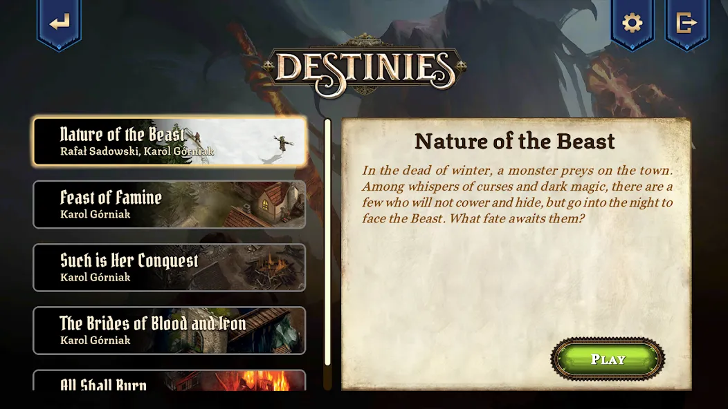Destinies — Мод: Открыты все судьбы и уровни — скриншот 2