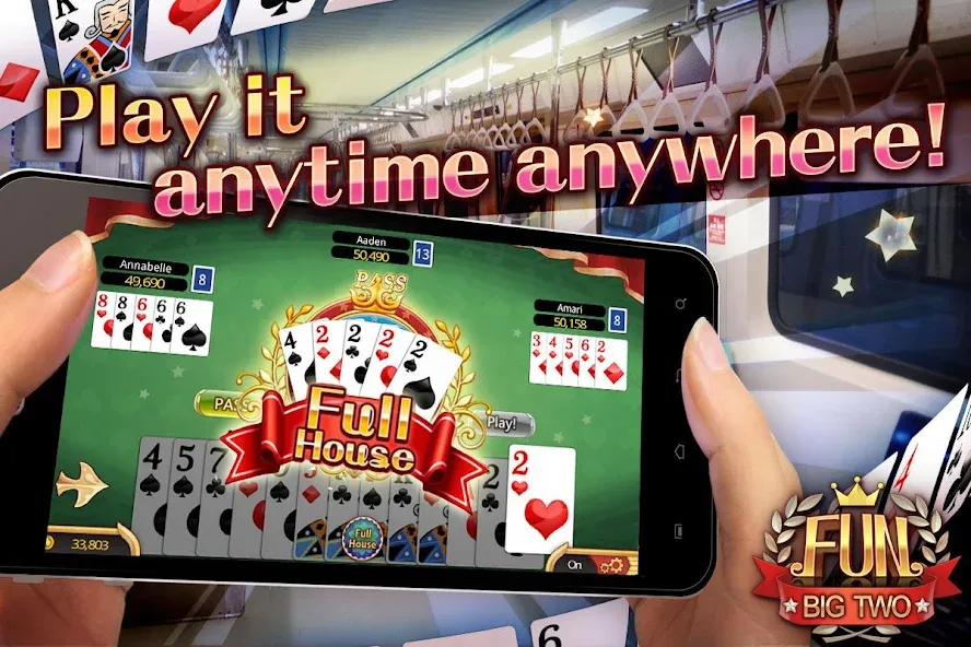 Скачать Fun Big 2 Taiwan: Card Craze на телефон — Безлимитные монеты и бонусы — скриншот 3