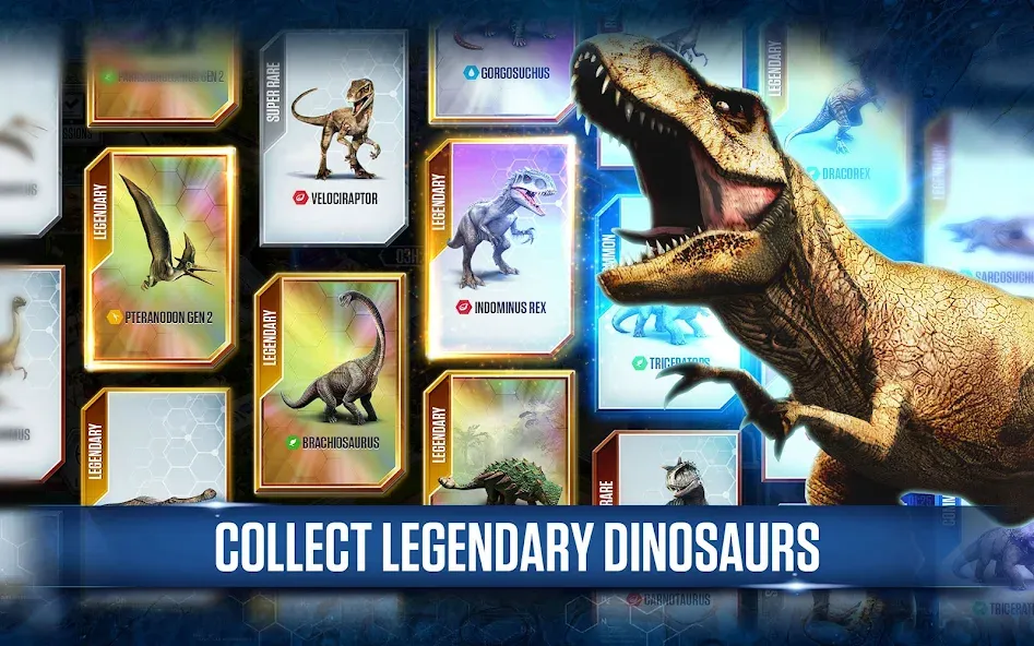 Jurassic World™: The Game Mod APK Безлимитные деньги и динозавры — Скачать на Андроид — скриншот 4
