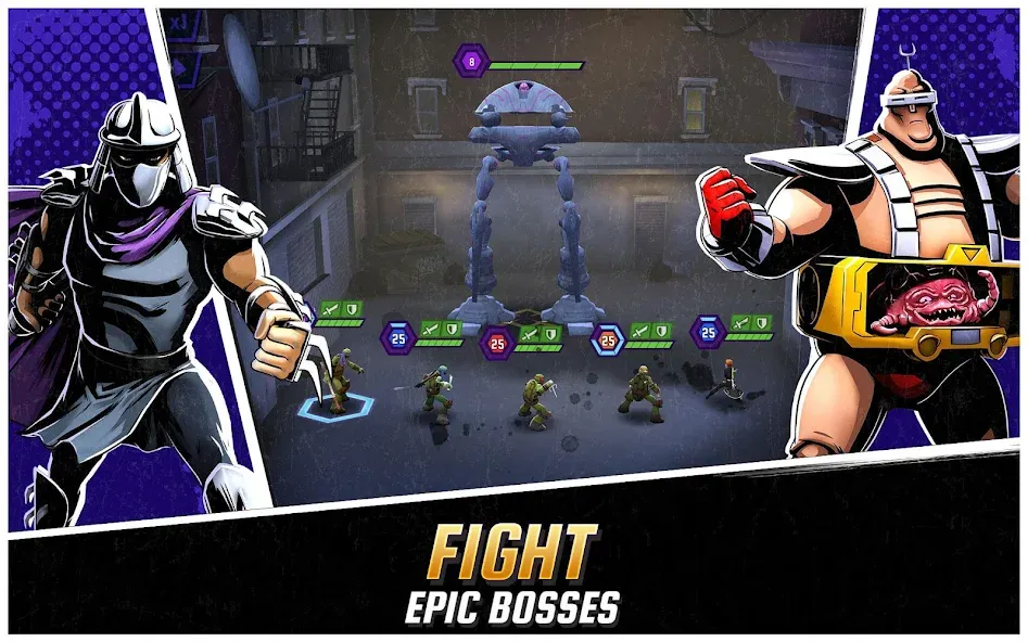 Ninja Turtles: Legends на Андроид — Мод Безлимитные деньги и усиленные герои — скриншот 2