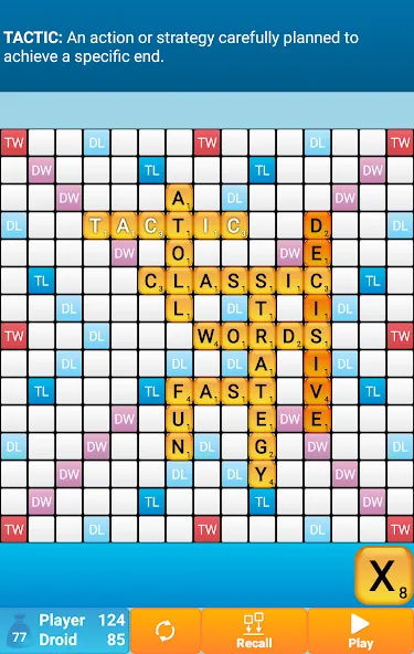 Скачать Classic Words Solo на Android — Подсказки и безлимитные ходы — скриншот 3