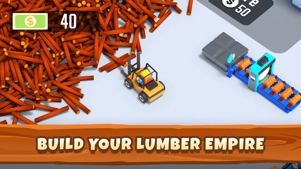 Скачать Idle Lumber - Bedrijfs Magnate — Последняя версия (Безлимитные деньги и ресурсы) — скриншот 3