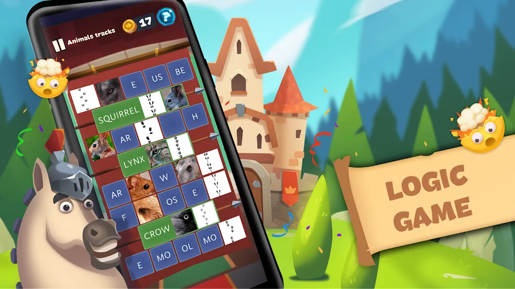 Взлом Word Logic - Brain Game Puzzle — Без рекламы и все уровни открыты — скриншот 1