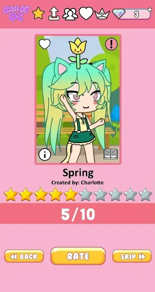 Rate My OC Mod APK Оценка персонажей без ограничений — Скачать на Андроид — скриншот 3