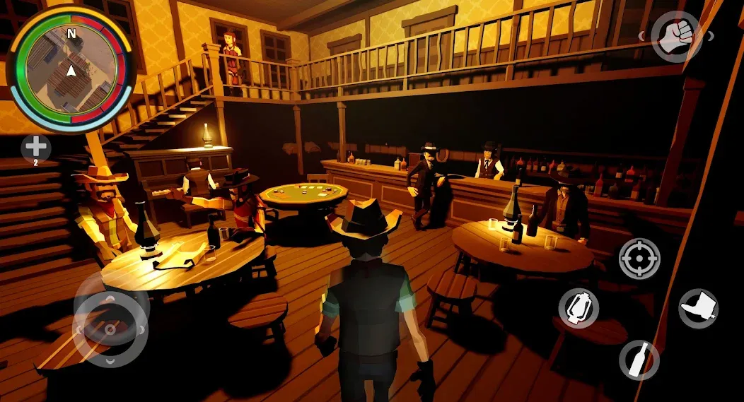 West Cowboy Western Polygon MOD APK — Безлимитные деньги и все персонажи — скриншот 2 West Cowboy Western Polygon MOD APK — Безлимитные деньги и все персонажи — скриншот 2
