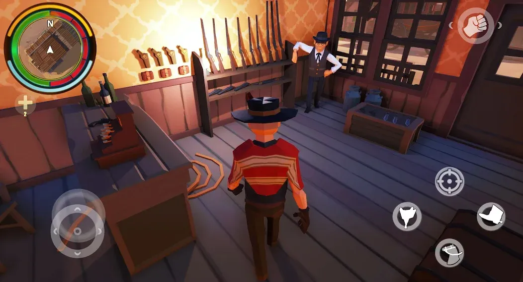 West Cowboy Western Polygon MOD APK — Безлимитные деньги и все персонажи — скриншот 3 West Cowboy Western Polygon MOD APK — Безлимитные деньги и все персонажи — скриншот 3