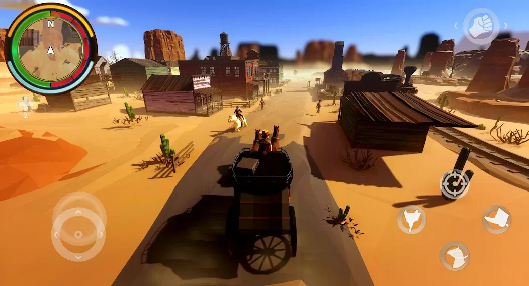 West Cowboy Western Polygon MOD APK — Безлимитные деньги и все персонажи — скриншот 4 West Cowboy Western Polygon MOD APK — Безлимитные деньги и все персонажи — скриншот 4