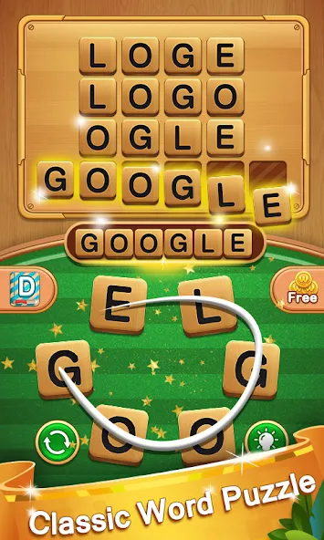 Скачать взломанную Word Legend Puzzle Addictive — Безлимитные подсказки и открыты уровни — скриншот 2