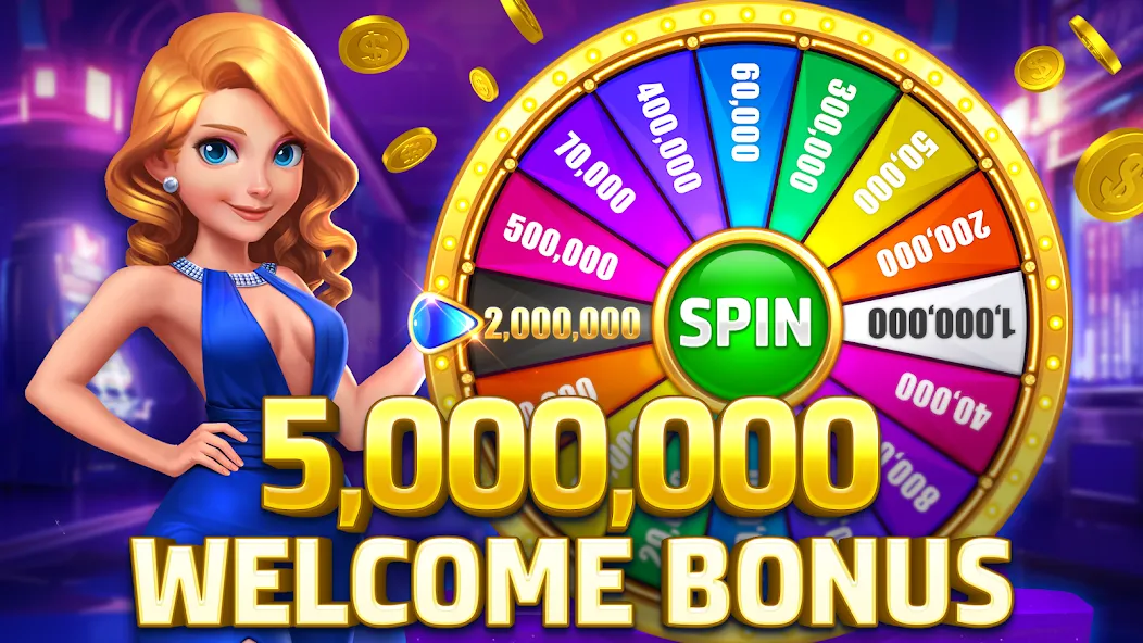 Скачать взломанную HighRoller Vegas: Casino Games — Безлимитные монеты и фишки — скриншот 1 Скачать взломанную HighRoller Vegas: Casino Games — Безлимитные монеты и фишки — скриншот 1