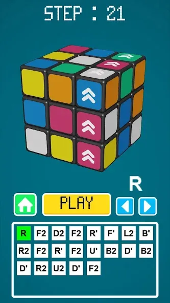 Скачать Magic Cube Solver MOD APK — Подсказки доступны без ограничений — скриншот 3 Скачать Magic Cube Solver MOD APK — Подсказки доступны без ограничений — скриншот 3