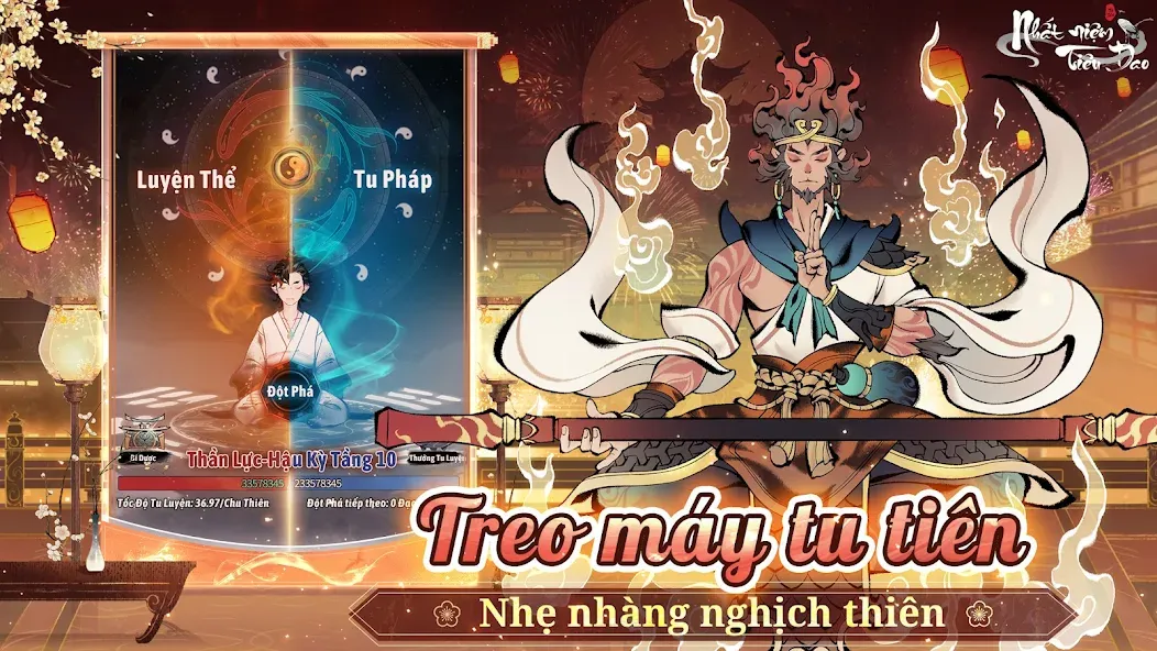 Скачать Nhất Niệm Tiêu Dao - Gzone (Мод: Безлимитная энергия и быстрый прогресс) на Андроид — скриншот 3