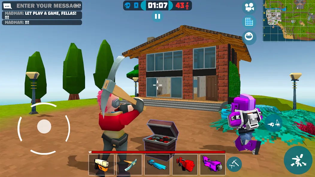 Скачать Mad GunS online shooting games (Мод: Безлимитные деньги и оружие) на Андроид — скриншот 1