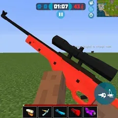Скачать Mad GunS online shooting games (Мод: Безлимитные деньги и оружие) на Андроид