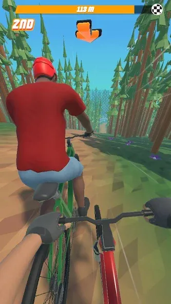 Bike Hill 3D (Мод Безлимитные деньги и все трассы открыты) — скриншот 1 Bike Hill 3D (Мод Безлимитные деньги и все трассы открыты) — скриншот 1