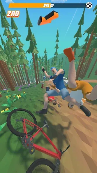 Bike Hill 3D (Мод Безлимитные деньги и все трассы открыты) — скриншот 3 Bike Hill 3D (Мод Безлимитные деньги и все трассы открыты) — скриншот 3