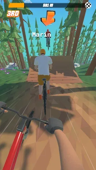Bike Hill 3D (Мод Безлимитные деньги и все трассы открыты) — скриншот 5 Bike Hill 3D (Мод Безлимитные деньги и все трассы открыты) — скриншот 5