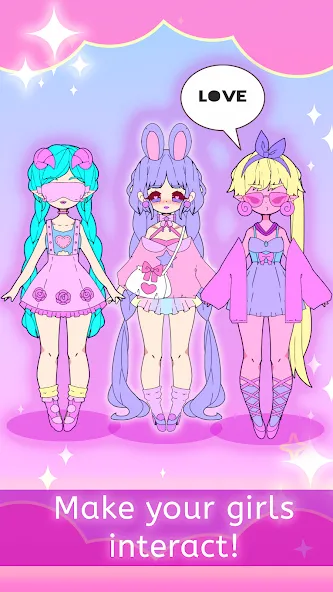 Взломанная Moon's Closet dress up game на Андроид — Открыты все наряды и аксессуары — скриншот 5
