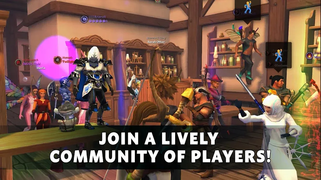Скачать Villagers & Heroes - MMO RPG MOD APK — Безлимитные ресурсы и открыты все уровни — скриншот 2