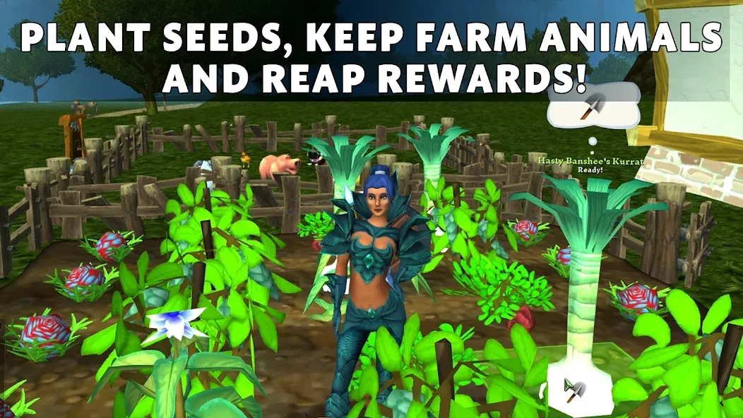 Скачать Villagers & Heroes - MMO RPG MOD APK — Безлимитные ресурсы и открыты все уровни — скриншот 4