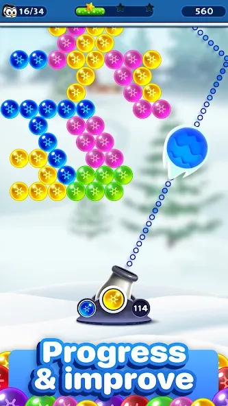 Взлом Bubble Pop Games: Shooter Cash — Безлимитные монеты и жизни — скриншот 2