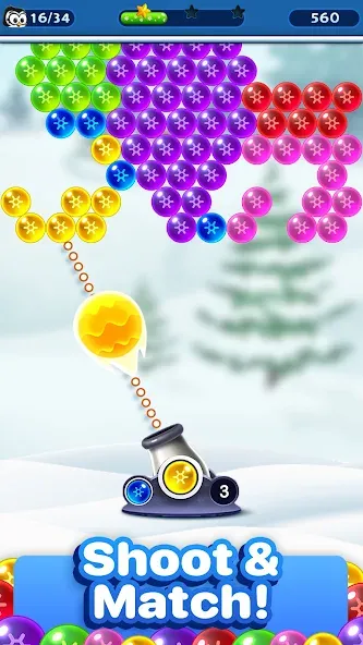 Взлом Bubble Pop Games: Shooter Cash — Безлимитные монеты и жизни — скриншот 3