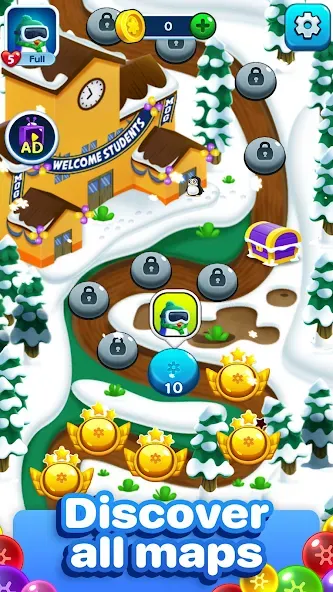 Взлом Bubble Pop Games: Shooter Cash — Безлимитные монеты и жизни — скриншот 5
