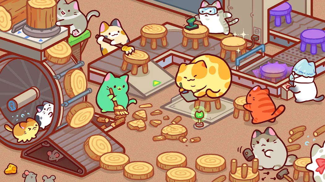 Скачать Kitty Cat Tycoon (Мод: Безлимитные деньги и ресурсы) на Андроид — скриншот 1 Скачать Kitty Cat Tycoon (Мод: Безлимитные деньги и ресурсы) на Андроид — скриншот 1