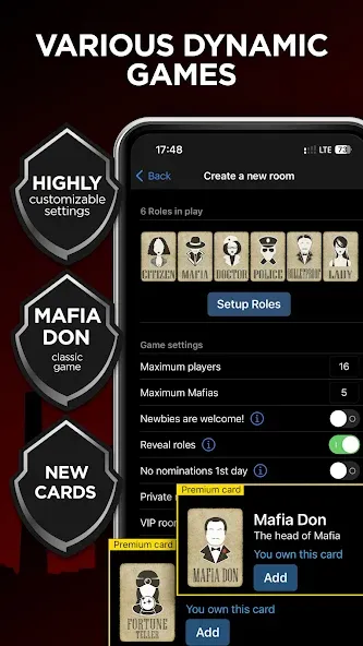 Mafia Online With Video Chat — Мод: Безлимитные монеты и видеочат — скриншот 4