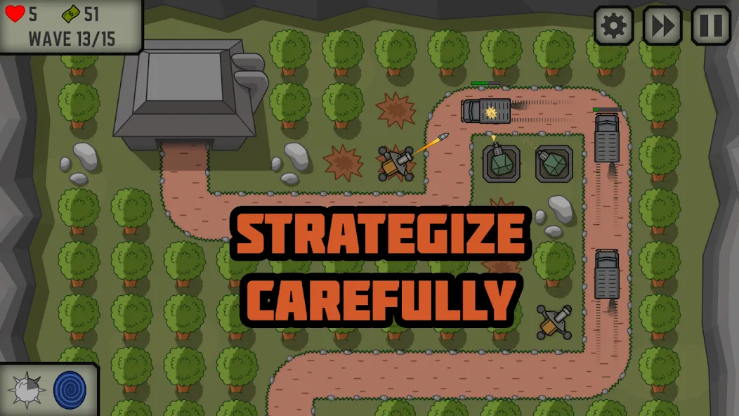 Взлом Tactical War: Tower Defense — Безлимитные деньги и мощные войска — скриншот 1