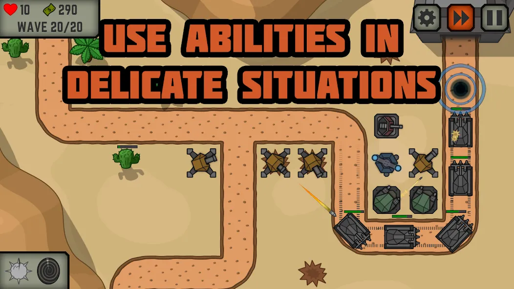Взлом Tactical War: Tower Defense — Безлимитные деньги и мощные войска — скриншот 2