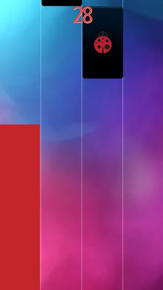 Взломанная Piano Noir Ladybug Tiles 2 на Андроид — Безлимитные монеты и все песни — скриншот 4