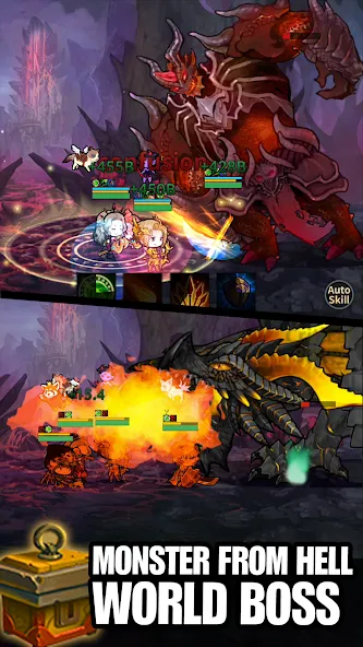 Скачать Infinity Heroes : Idle RPG — Модификация Безлимитные ресурсы и герои — скриншот 3