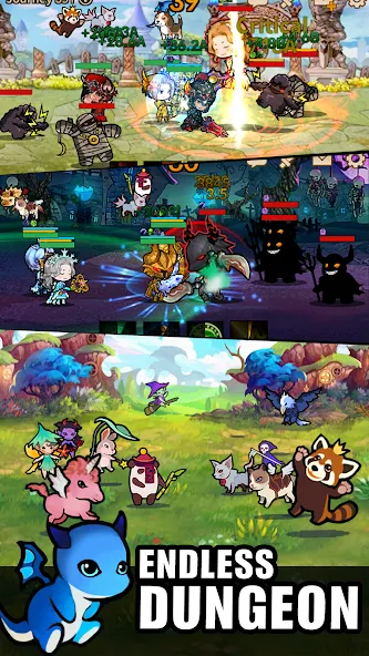 Скачать Infinity Heroes : Idle RPG — Модификация Безлимитные ресурсы и герои — скриншот 5