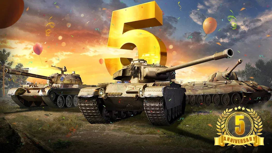 Скачать взломанную Furious Tank: War of Worlds — Безлимитные деньги и боеприпасы — скриншот 1
