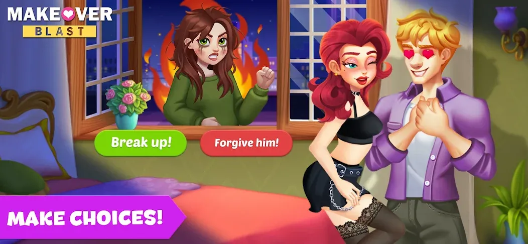 Makeover Blast: Dressup Salon (Мод Безлимитные деньги и алмазы) — скриншот 1