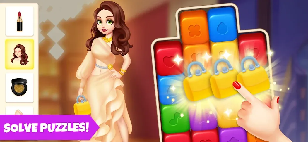 Makeover Blast: Dressup Salon (Мод Безлимитные деньги и алмазы) — скриншот 5
