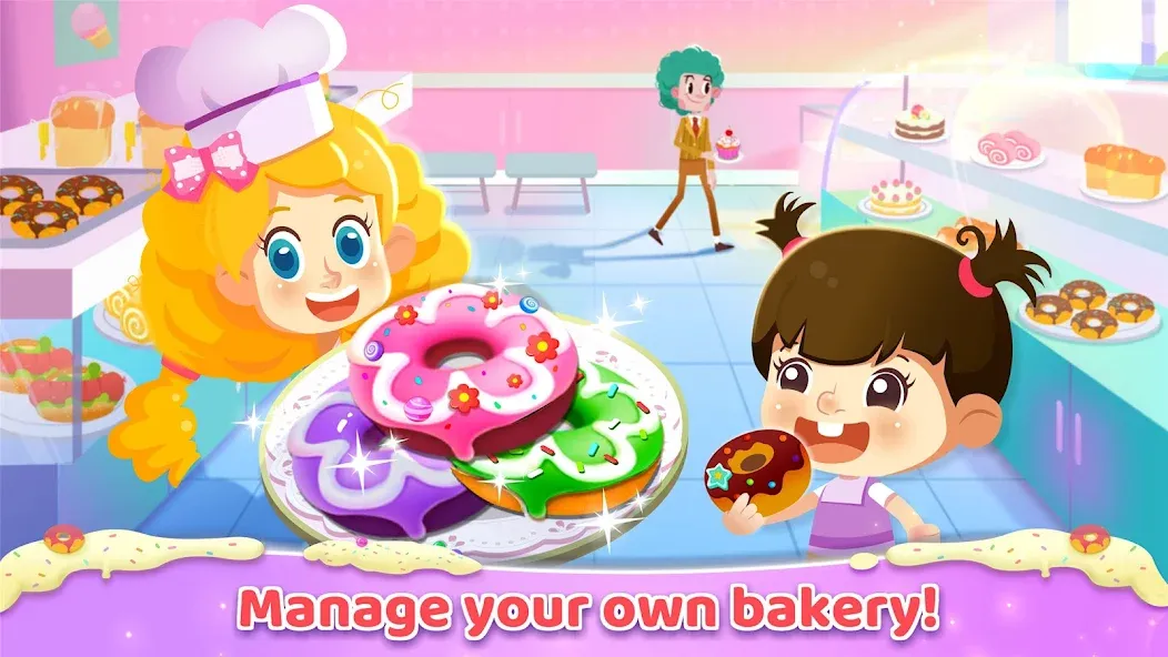 Скачать Little Panda: Sweet Bakery MOD APK — Безлимитные монеты и все рецепты открыты — скриншот 1