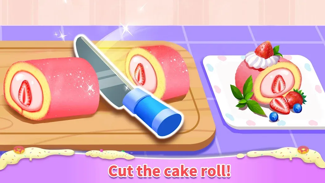 Скачать Little Panda: Sweet Bakery MOD APK — Безлимитные монеты и все рецепты открыты — скриншот 2