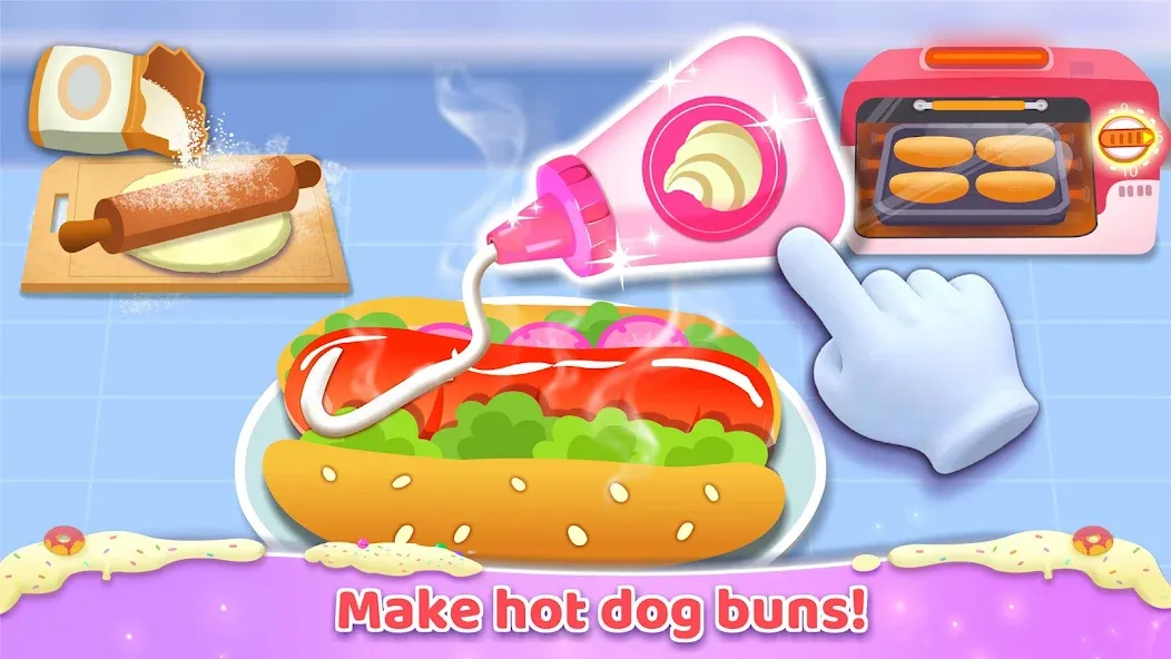 Скачать Little Panda: Sweet Bakery MOD APK — Безлимитные монеты и все рецепты открыты — скриншот 4