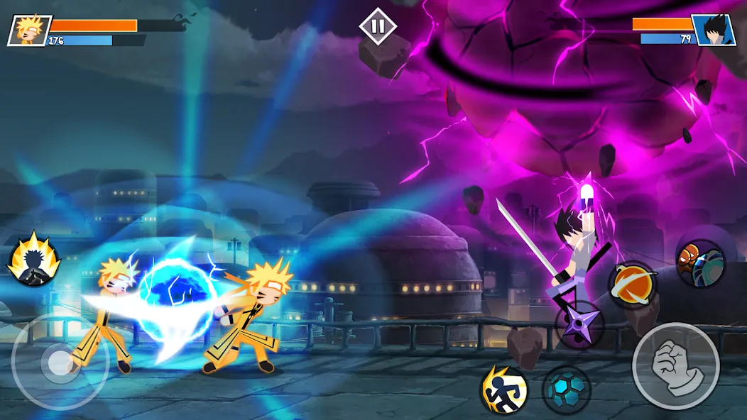 Скачать Stick Ninja Fight на Андроид — Безлимитные деньги и энергия — скриншот 1 Скачать Stick Ninja Fight на Андроид — Безлимитные деньги и энергия — скриншот 1