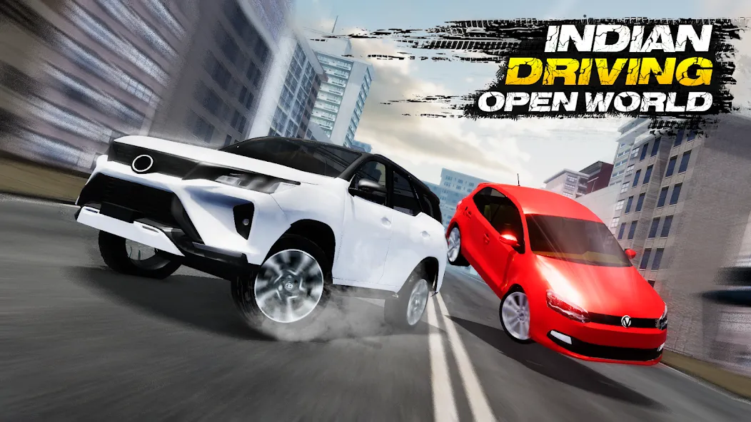 Скачать взлом Indian Driving Open World на Андроид — Открытый мир и безлимитные деньги — скриншот 1