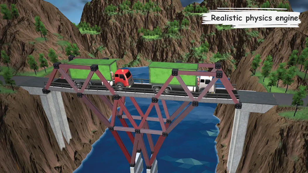 Bridgezz: Bridge Construction (Мод Безлимитные деньги и все уровни) — скриншот 4