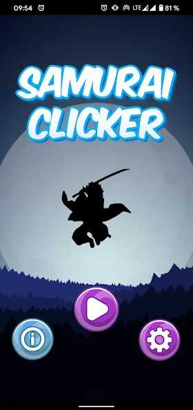 Samurai Clicker MOD APK на Android — Безлимитные монеты и энергия — скриншот 1