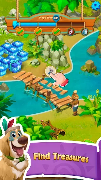 Скачать Island Adventure Jungle Blast на телефон — Безлимитные монеты и все уровни открыты — скриншот 3 Скачать Island Adventure Jungle Blast на телефон — Безлимитные монеты и все уровни открыты — скриншот 3
