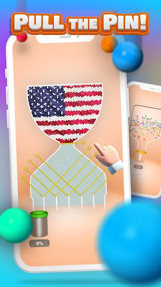 Скачать Pull the Pin на телефон — Без рекламы и все уровни открыты — скриншот 1