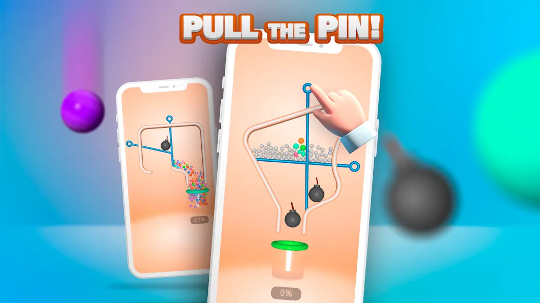 Скачать Pull the Pin на телефон — Без рекламы и все уровни открыты — скриншот 5