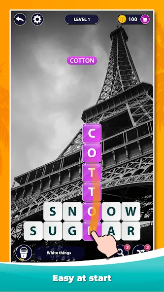 Скачать взлом Word Surf - Word Game на Андроид — Безлимитные подсказки и открыты все уровни — скриншот 1